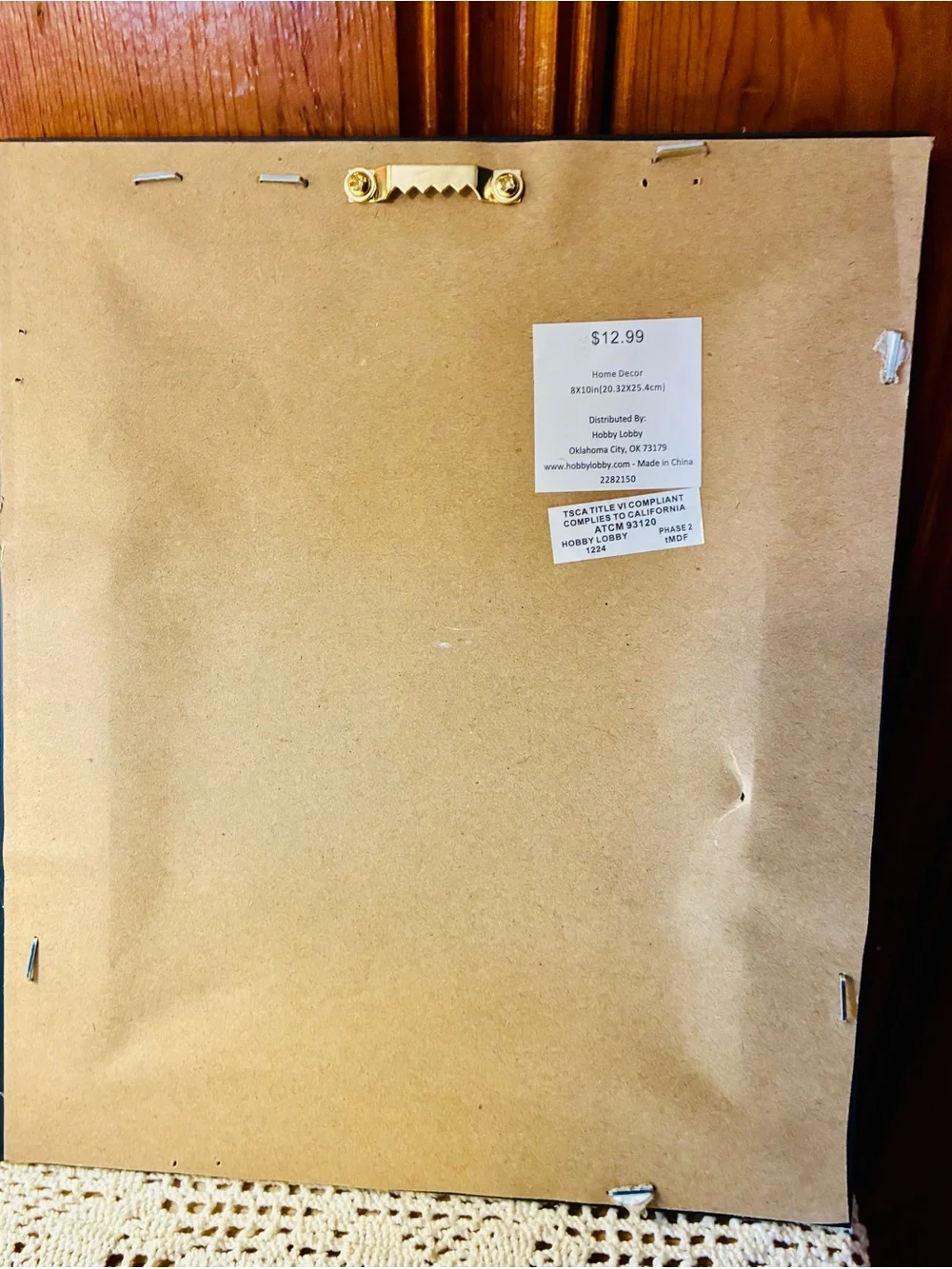 Hobby Lobby Gold Frame White Rose Bouquet Wall Art